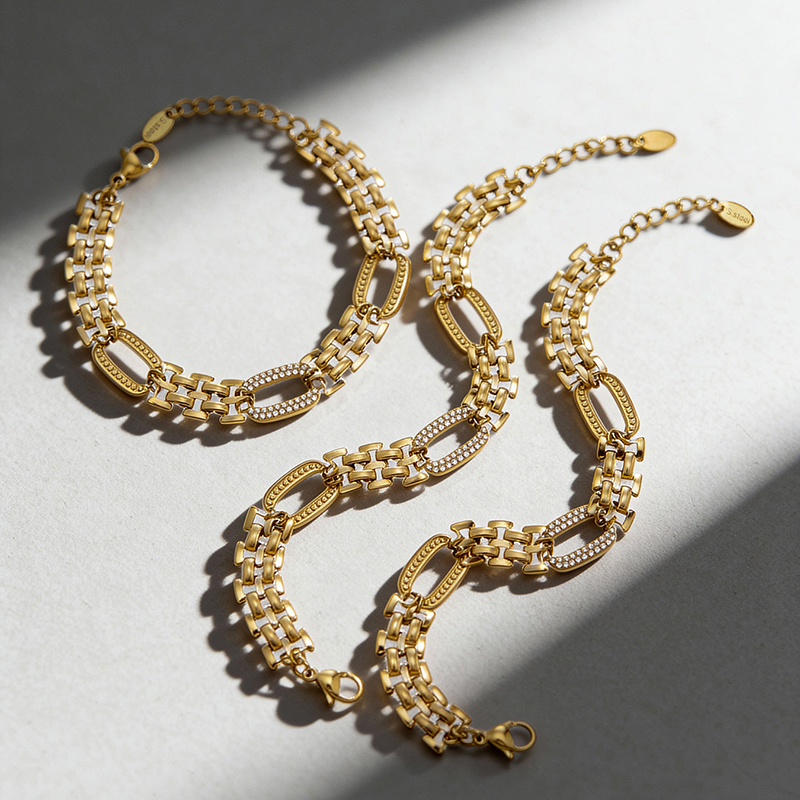 Women's Bracelet, 18K Gold Plated, Zirconia Bracelet, Women's Gift