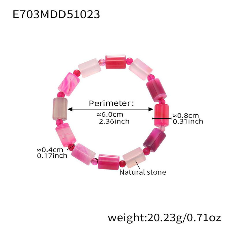 Women's natural stone beaded bracelet, ladies' jewelry gift, Bohemian style