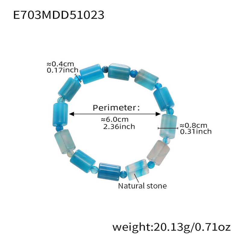 Women's natural stone beaded bracelet, ladies' jewelry gift, Bohemian style