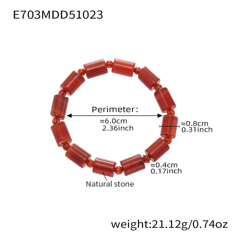 Women's natural stone beaded bracelet, ladies' jewelry gift, Bohemian style