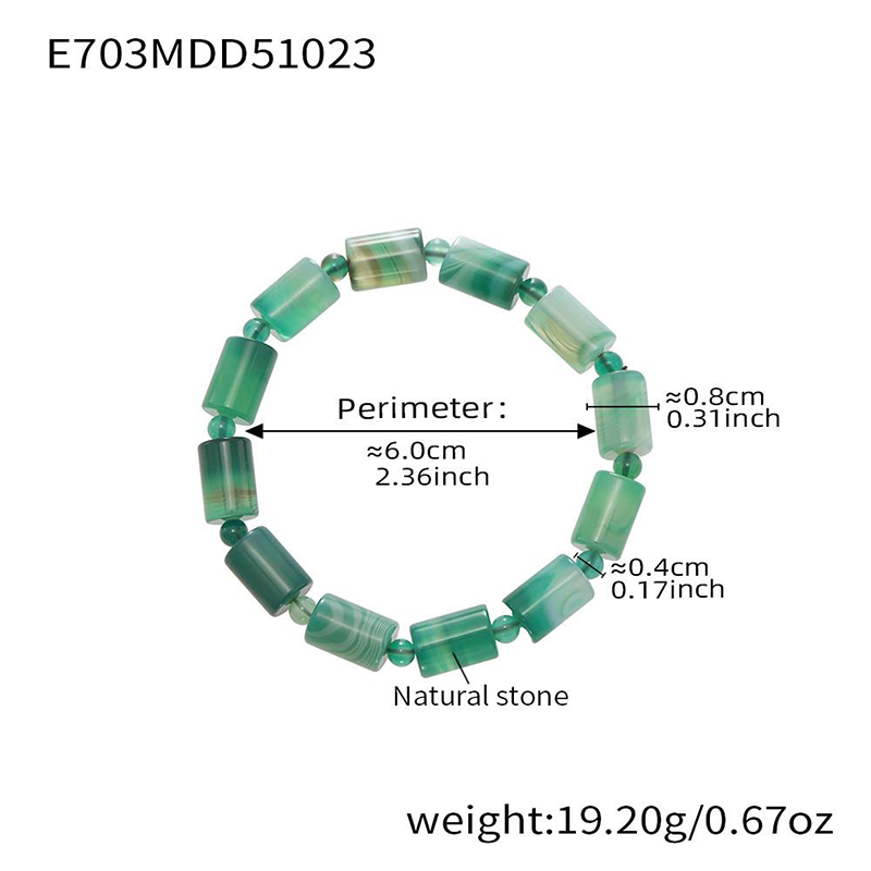 Women's natural stone beaded bracelet, ladies' jewelry gift, Bohemian style