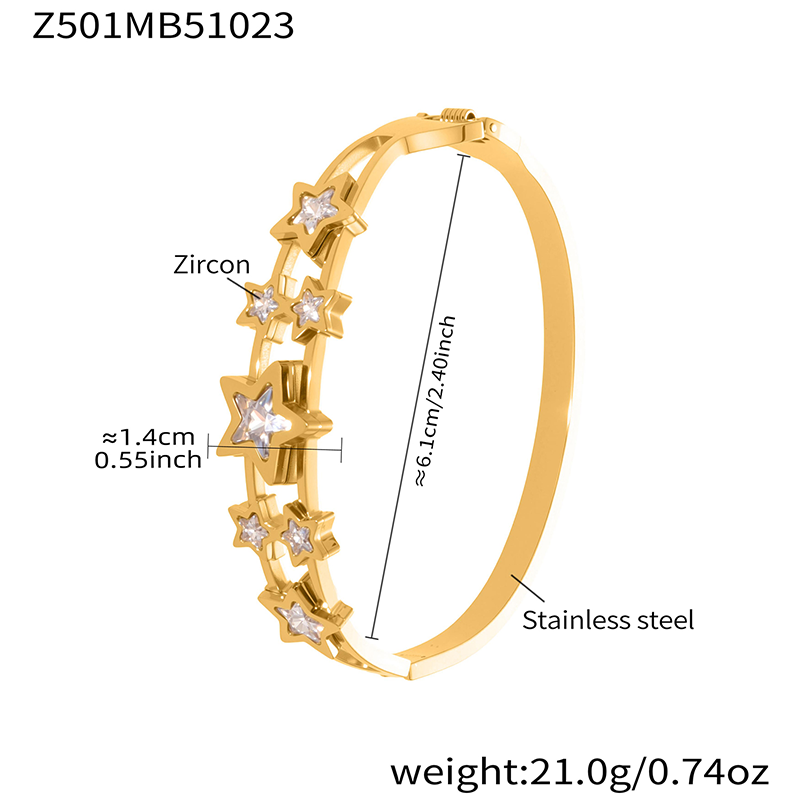 Ladies' 18K gold-plated bracelet