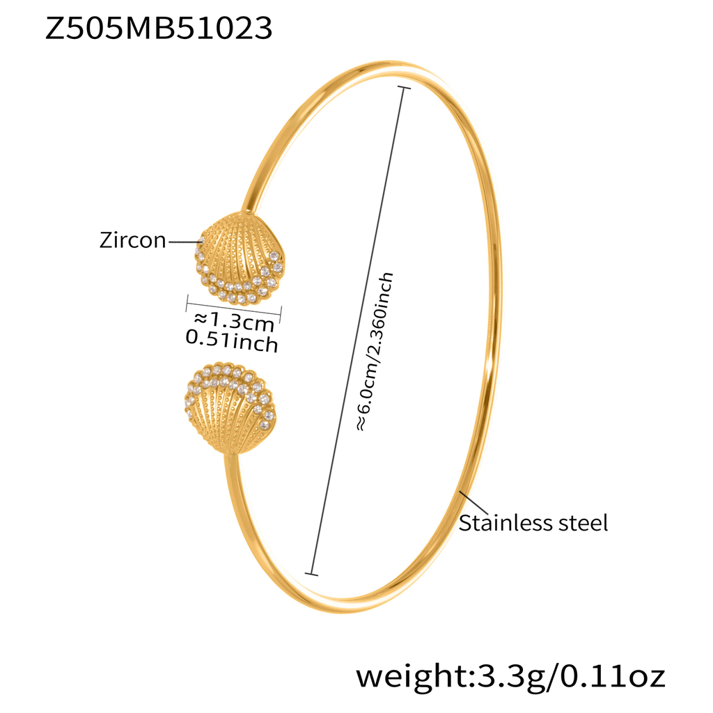 Women's 18K gold plated bracelet, tennis bracelet, suitable for women, fashionable and non-fading stainless steel gold bangle accessories, designer jewelry