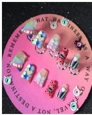 RareGoddess Handcrafted Press-On Nails XZ086