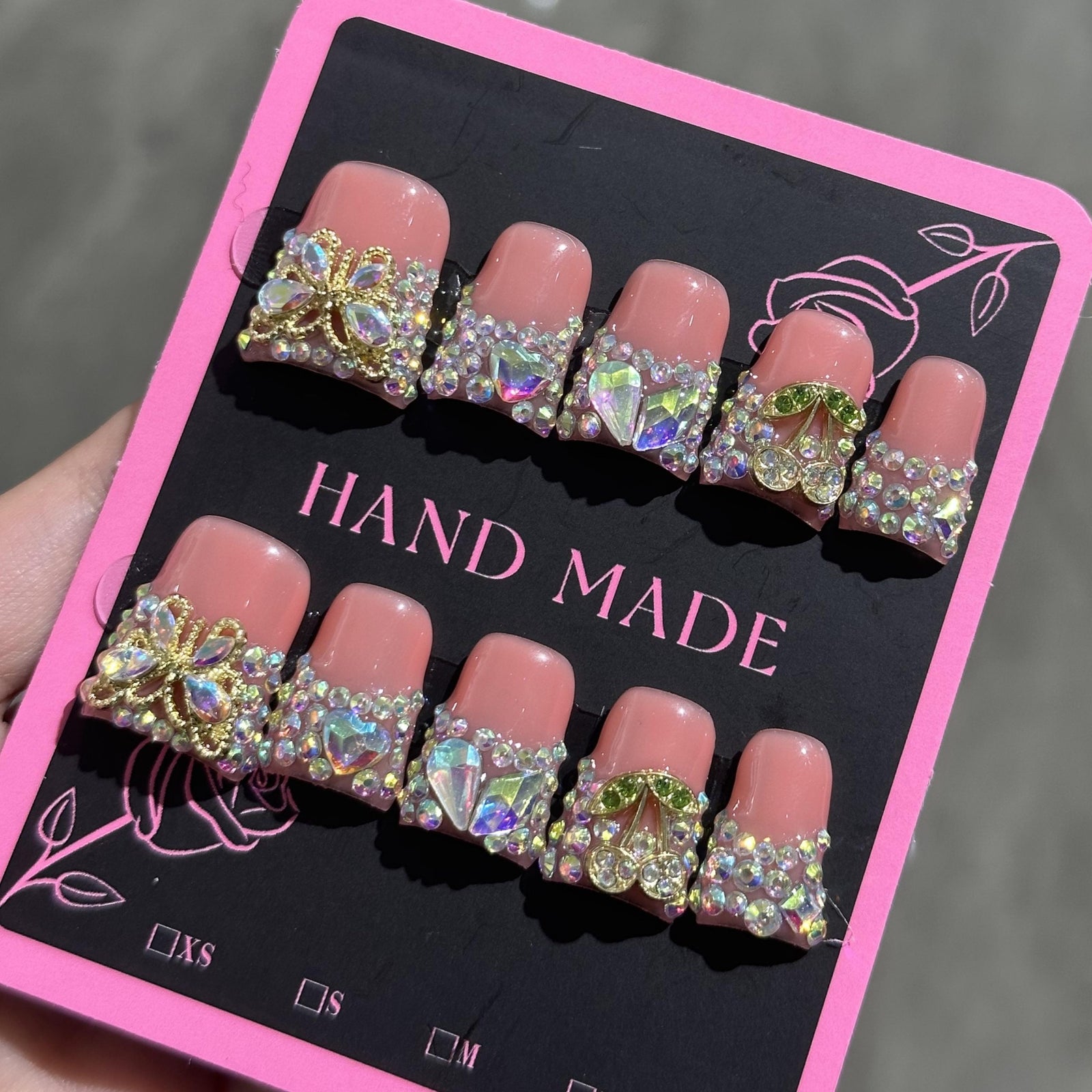 RareGoddess Handcrafted Press-On Nails 鸭嘴70