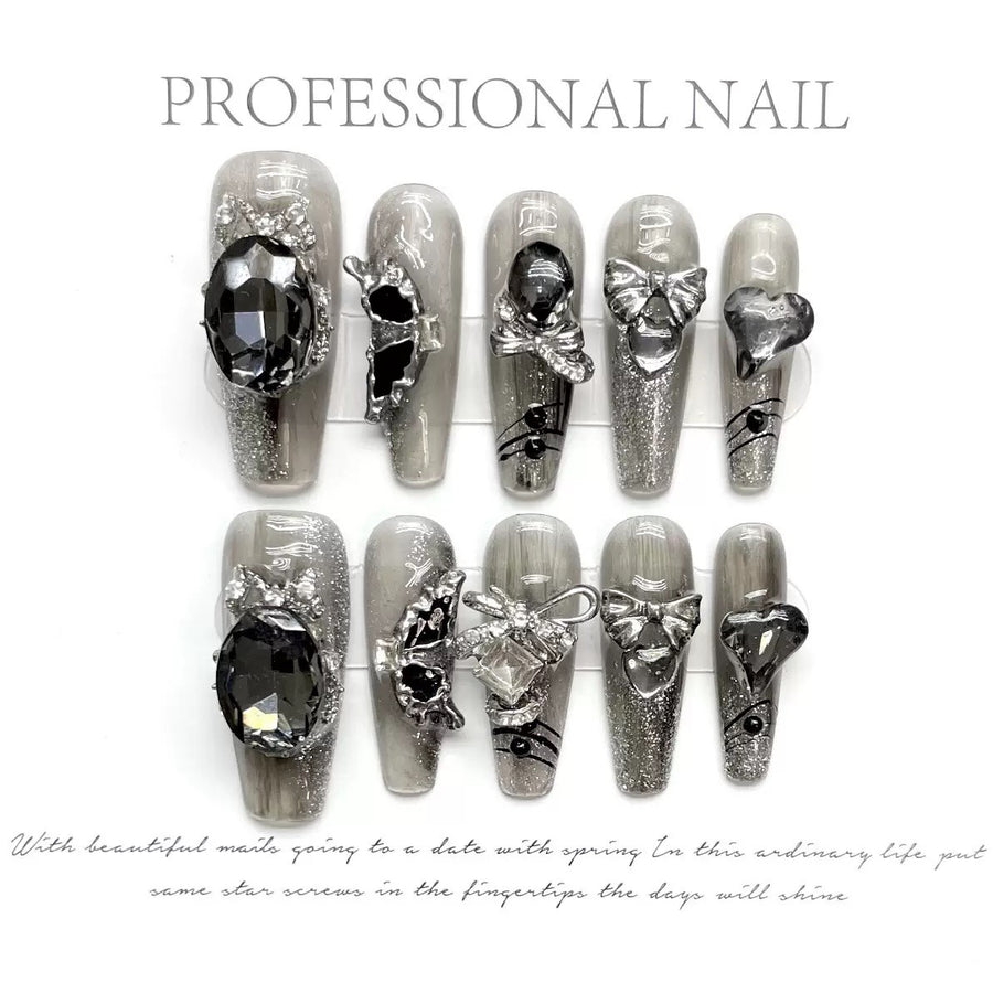 RareGoddess Handcrafted Press-On Nails YH-49