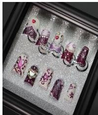 RareGoddess Handcrafted Press-On Nails XZ089