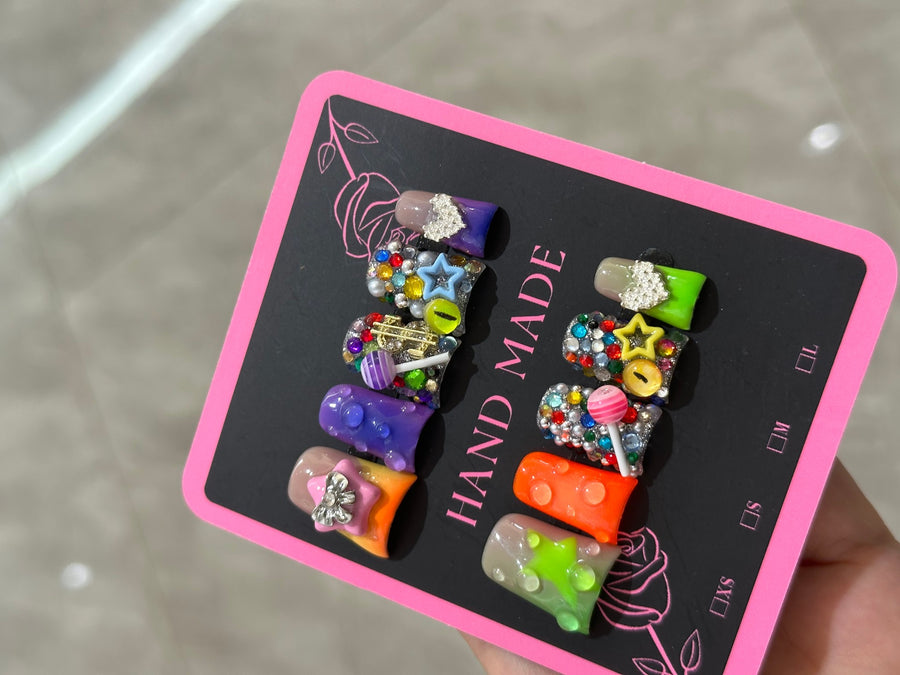 RareGoddess Handcrafted Press-On Nails 鸭嘴36
