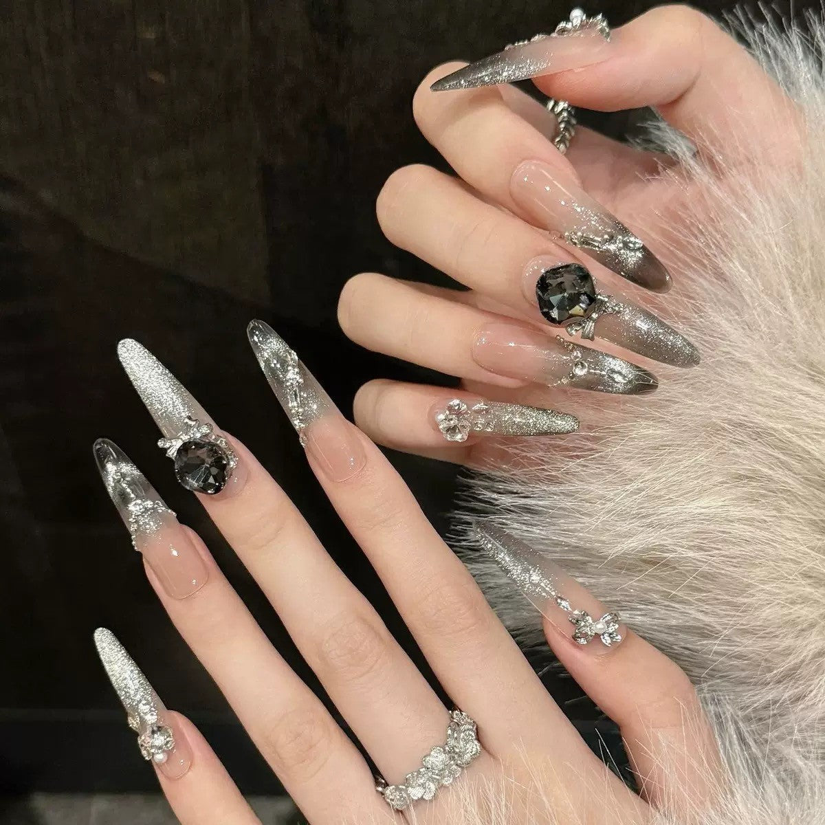 RareGoddess Handcrafted Press-On Nails YH-44