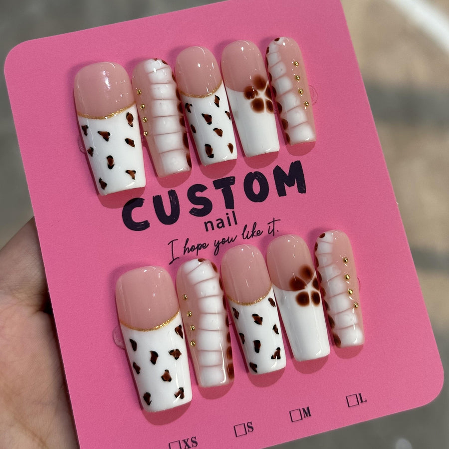 RareGoddess Handcrafted Press-On Nails 水管3.0-C