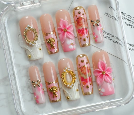 RareGoddess Handcrafted Press-On Nails SGJ-A2-0038