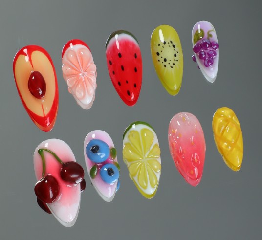 RareGoddess Handcrafted Press-On Nails SGJ-B1-0006