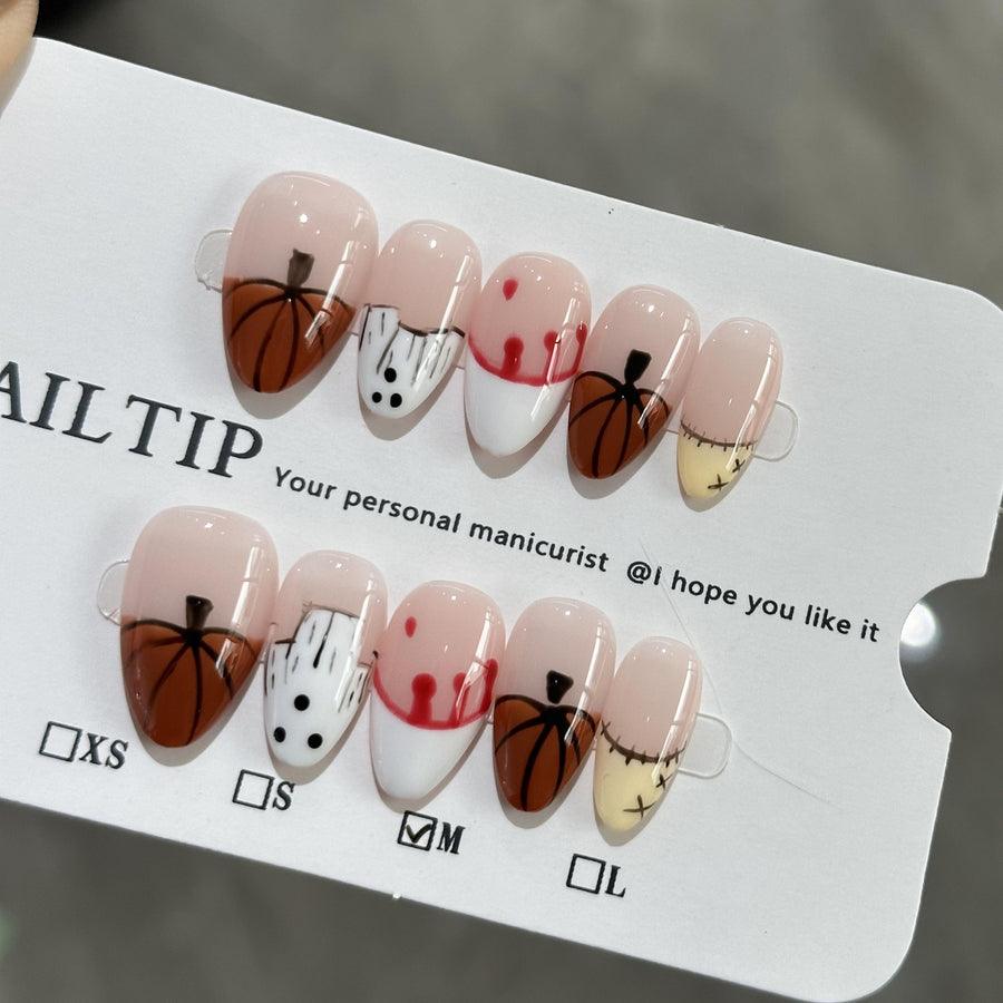 RareGoddess Handcrafted Press-On Nails 短杏仁08
