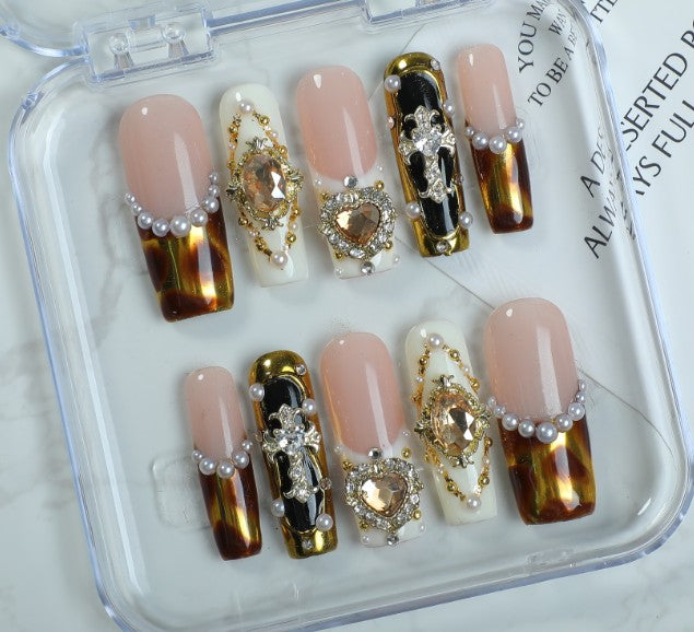 RareGoddess Handcrafted Press-On Nails SGJ-A2-0036