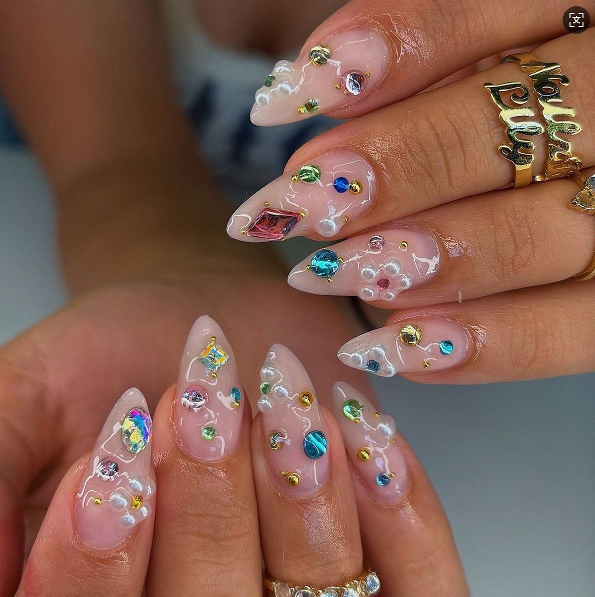 RareGoddess Handcrafted Press-On Nails JP20-202LYDZ