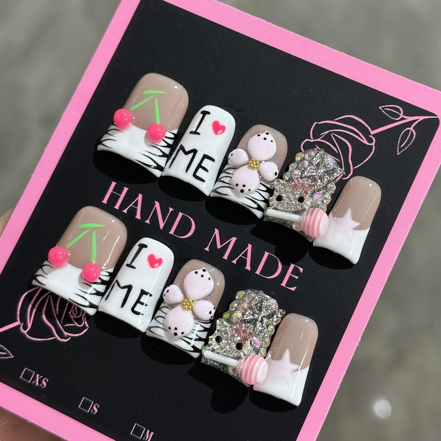 RareGoddess Handcrafted Press-On Nails 鸭嘴71