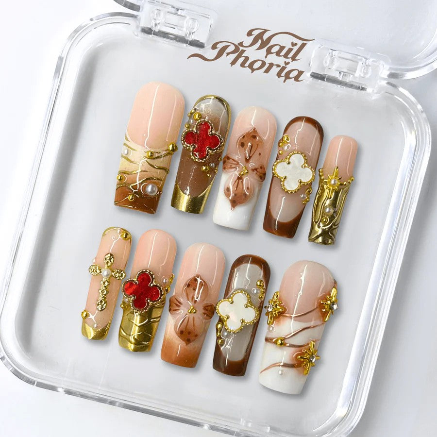 RareGoddess Handcrafted Press-On Nails SGJ-A2-0048