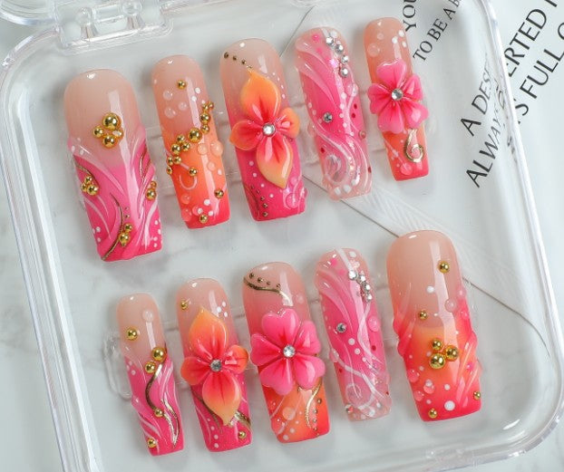 RareGoddess Handcrafted Press-On Nails SGJ-A2-0041