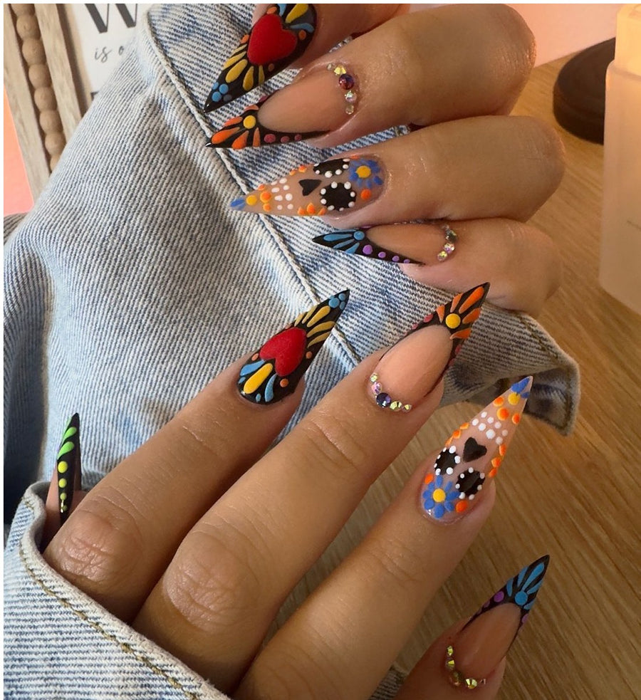 RareGoddess Handcrafted Press-On Nails JP15-19LYDZ