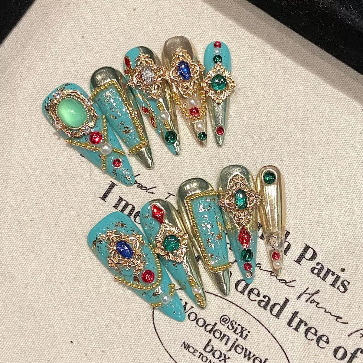 RareGoddess Handcrafted Press-On Nails YH-58