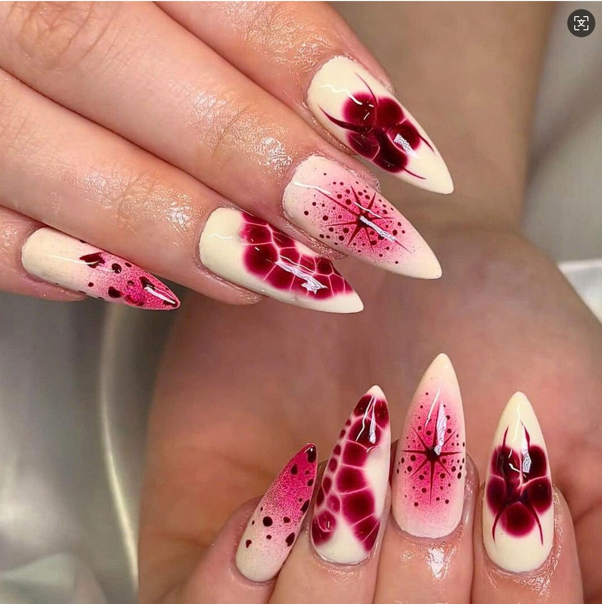 RareGoddess Handcrafted Press-On Nails JP20-201LY