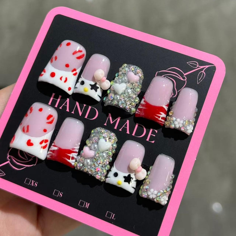RareGoddess Handcrafted Press-On Nails 建构01