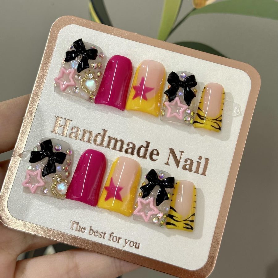RareGoddess Handcrafted Press-On Nails 鸭嘴06