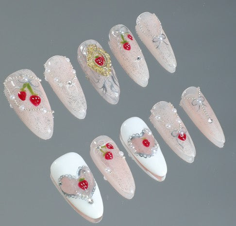 RareGoddess Handcrafted Press-On Nails SGJ-B1-0003