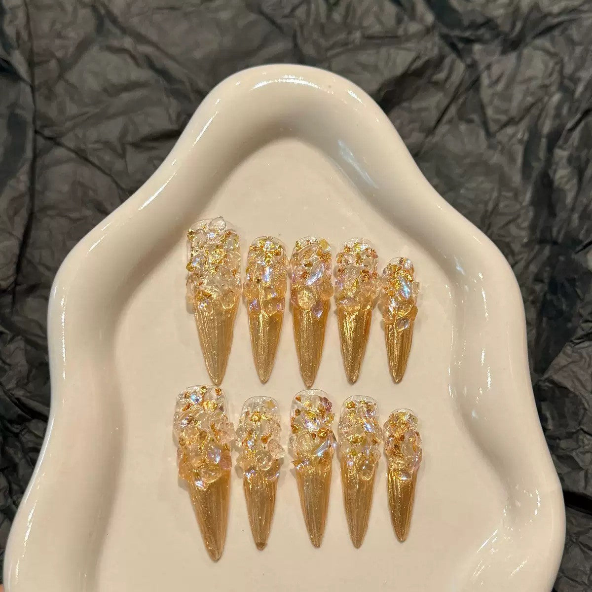 RareGoddess Handcrafted Press-On Nails YH-55