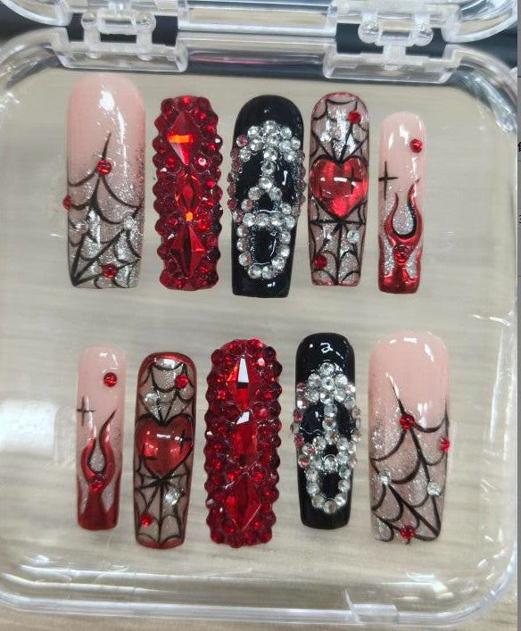 RareGoddess Handcrafted Press-On Nails SGJ-A2-0049