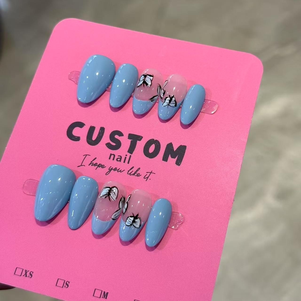 RareGoddess Handcrafted Press-On Nails 短杏仁06